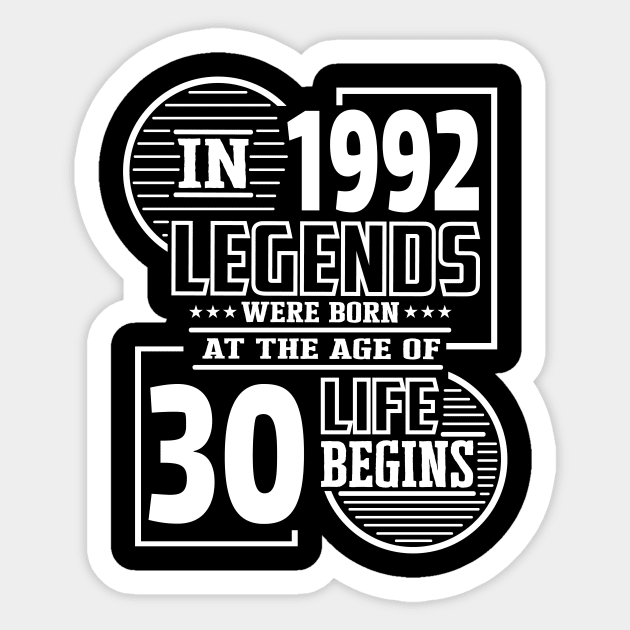 30th Birthday Gift Idea Women Men Sticker by HBfunshirts